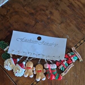 Fashion Jewelry Christmas Earrings Set - Festive Colors